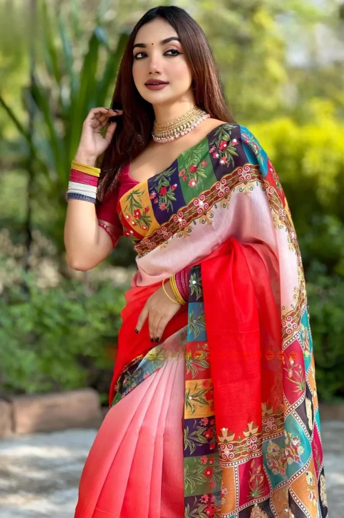 প্রিমিয়াম চান্দেরি সিল্ক শাড়ি